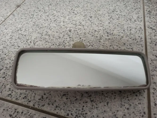 Espelho original interno COM DETALHE LENTE Fiat Palio/Siena/Strada Cinza claro