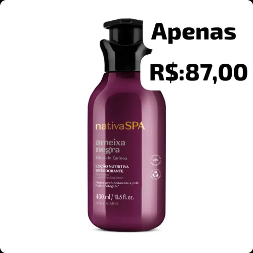Hidratante ameixa negra , e Refil nativaspar