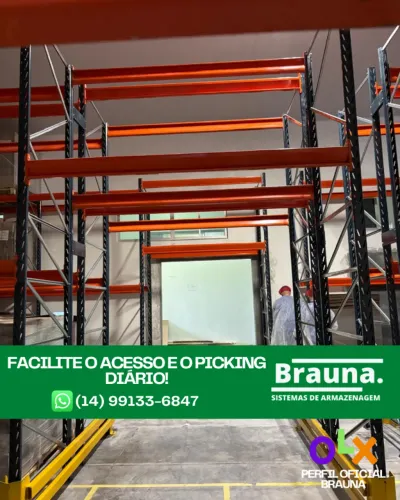 Rack Industrial Drive-Through - Entrega Rápida Nacional