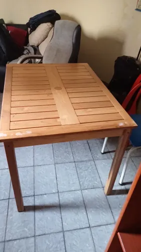 Mesa rústica para jardim 
