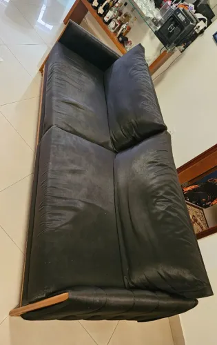 Sofá 2,40m em Suede Preto