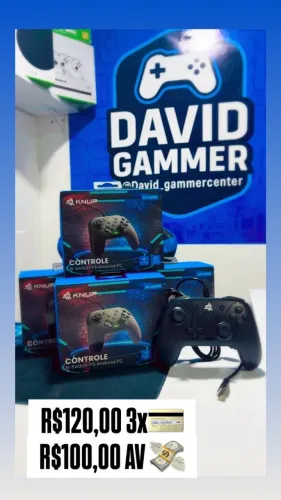 Controle Gamer com Fio ALTA PERFORMANCE 