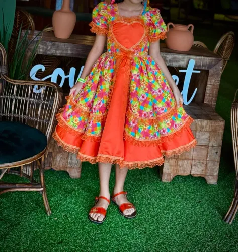 Vestido de Quadrilha Infantil