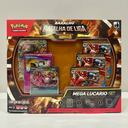 Baralho Batalha de Liga Mega Lucario EX Pokémon TCG - FFSTOREGAMES