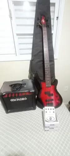 Contra Baixo Washburn Oscar Schidt + cubo + pedal