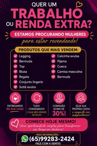 ***QUER UM TRABALHO OU RENDA EXTRA***