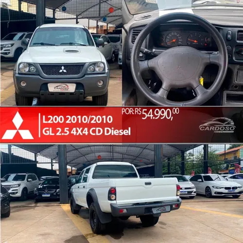 Mitsubishi L200 GL 2.5 4X4 CD Diesel 2010