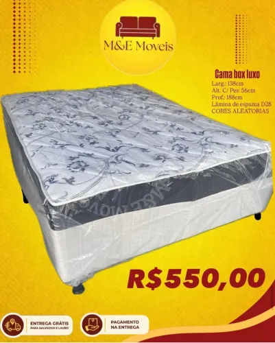 Cama box casal luxo nova com entrega gratuita