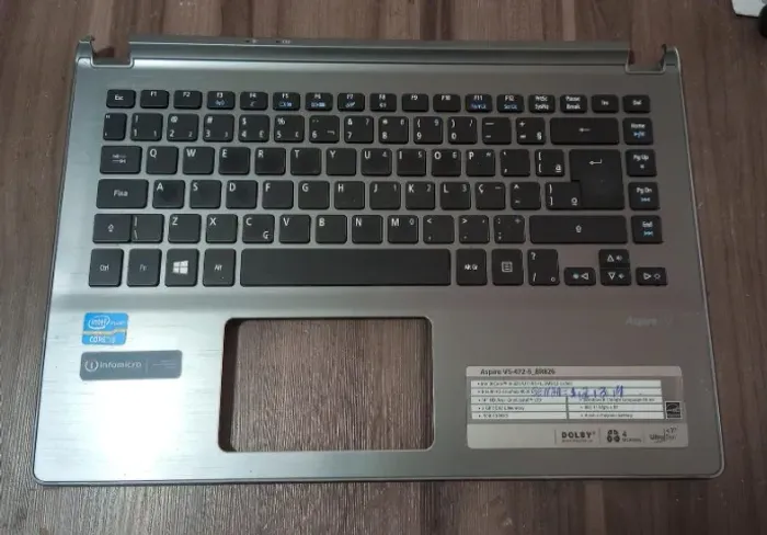 carcaça  base superior notebook acer aspire v5 472
