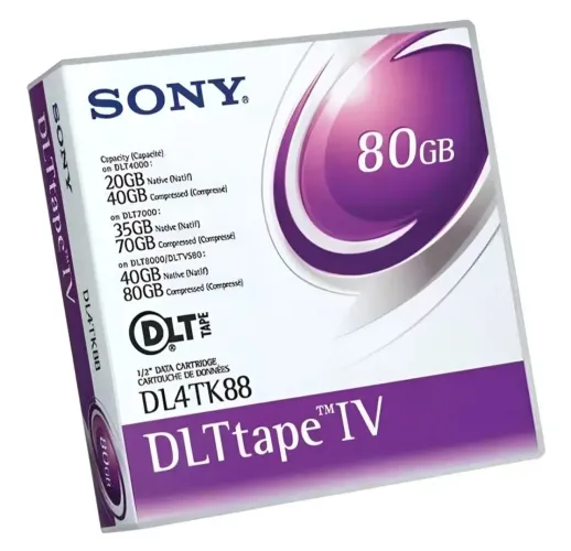 Fita de dados Sony DLTtape IV 80GB modelo DL4TK88