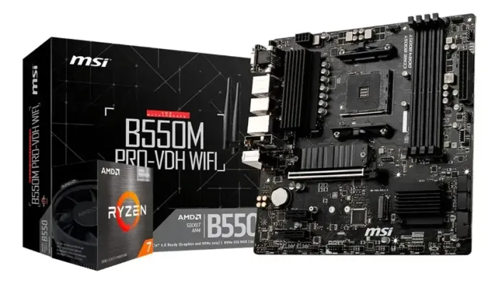 Amd Ryzen 7 5700g + Msi B550m Pro-vdh Wifi + Bios Atualizada (Usado)