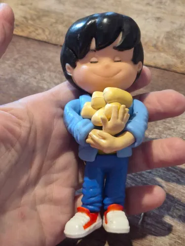 Boneco promocional de vinil da panco marca de pães 