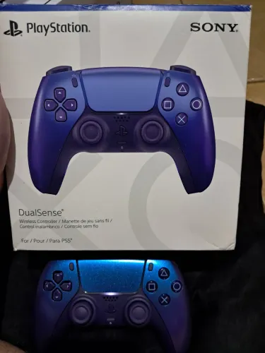 Controle PS5 Cromado Azul