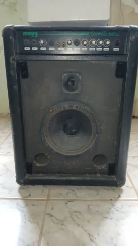Caixa de som com microfone profissional de 30 watts rms