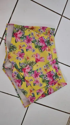 Short saia floral
