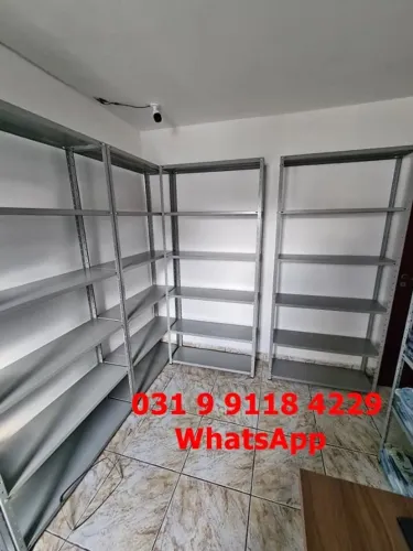 Estantes de aço 6 bandejas Novas 1,98x92x30 Frete grátis para BH