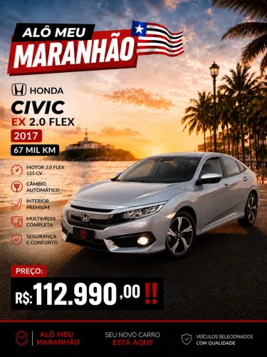 Honda Civic Sedan EX 2.0 Flex 16V Aut.4p 2017