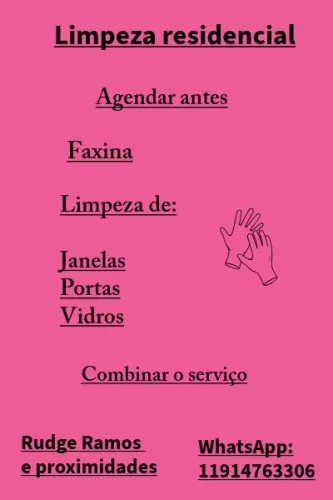 Limpeza residencial faxina