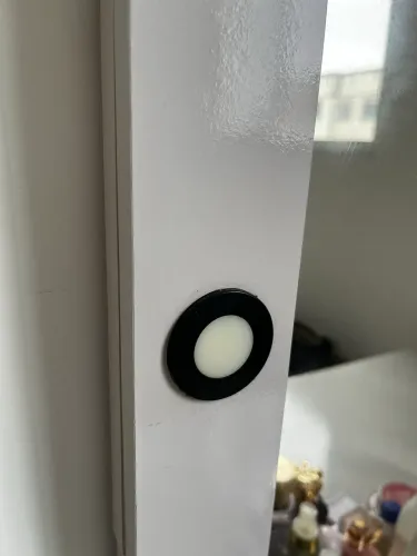 ? Penteadeira Camarim Branca com Espelho e LED ? R$ 750