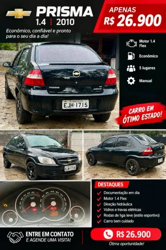 Chevrolet Prisma Sed. Maxx/ LT 1.4 8V Econof. 4P 2010