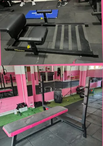 Suporte de elevação pélvica e mesa para supino reto sem barra