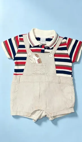 Jardineira Free baby da marca B. Baby