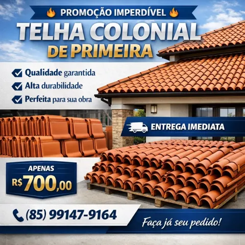 Telha colonial de primeira