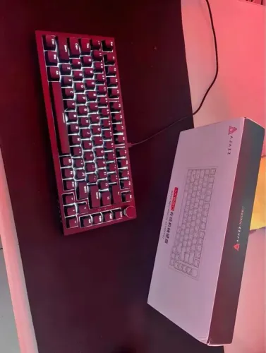 Teclado Mecânico Ajazz Ak820 75% Hot Swappable Retroiluminado Preto