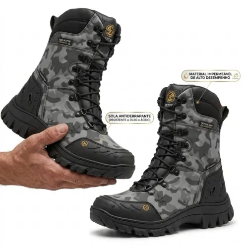 Bota Coturno Camuflado