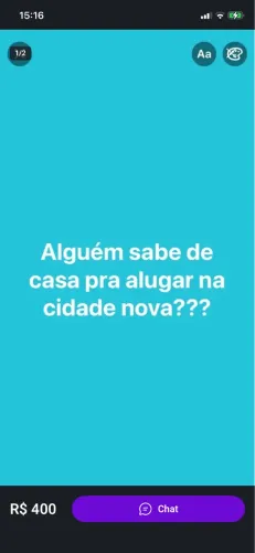 Estou a procura de casa pra alugar