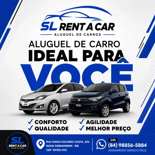 Aluguel de carro/ Locadora de veiculos em Natal e Parnamirim RN