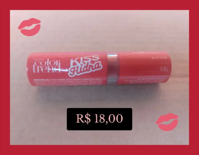 Batom Kiss hidra flamingo 3,6g