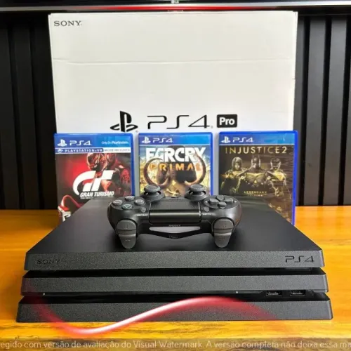 Console PlayStation 4 Pro 1TB 4K | Seminovo Impecável + Controle e Jogo