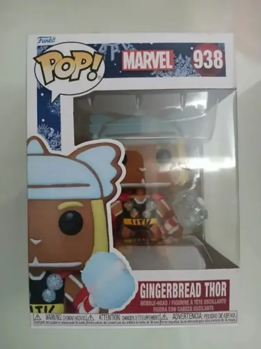 Funko Boneco Pop Marvel Holiday Gingerbread Thor 938