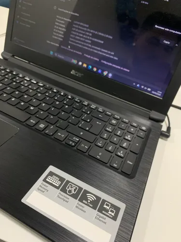 NOTEBOOK ACER ASPIRE 3 - BOM PRA SERVIÇOS DE ESCRITÓRIO 