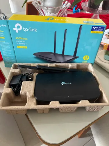 NOVO_ Roteador Wi-Fi TP-Link TL-WR940N 450Mbps - 3 Antenas