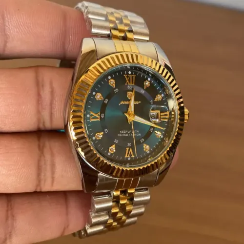 Relógio Masculino POEDAGAR Original - Elegante - Cor Ouro Azul