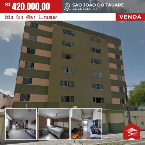 (AP8168) Apto. 113,16m² a venda no bairro São João do Tauape - Fortaleza/CE