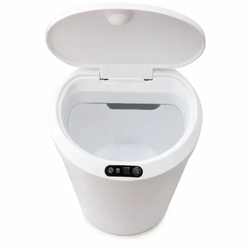 Lixeira Pequena Automática Com Sensor 5L A Pilha Em Plástico Resistente