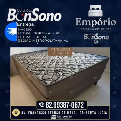 Conjunto casal D33 base e colchao cama com colchão 100%espuma itens de fabrica