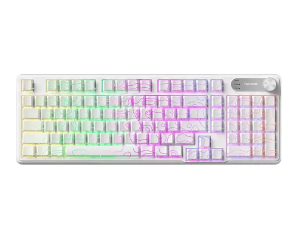 Teclado Membrana Gamer e Escritorioccom fio FURYCUBE IP98 RGB À Prova d'Água