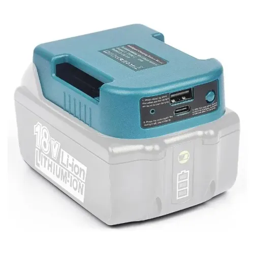 Adaptador Carregador Para Celular Bateria Makita 18v Verde