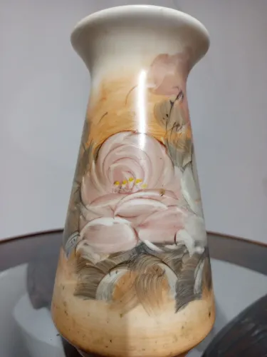 Vaso cerâmica pintado, 23 cm altura. Visite meu perfil,+ itens a venda