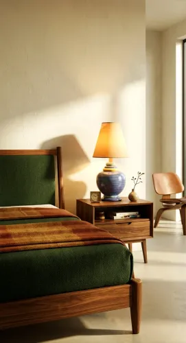 Abajur Vintage em Cerâmica Esmaltada Azul Amarelo Verde - Luminária Clássica Grande