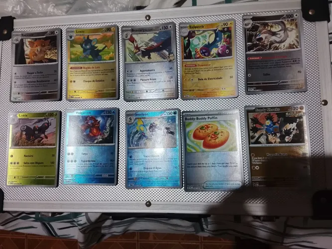 Set Cartas Pokémon Originais Holo Incomuns