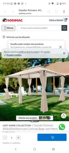 Pergolado , Gazebo romano