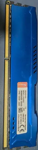01-PENTE MEMÓRIA GAMER KINGSTON FURY HYPERX DDR3 8GB 1600 MHZ (Nova)