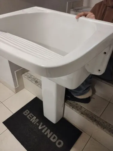 Tanque com Coluna Louça Branca 29L