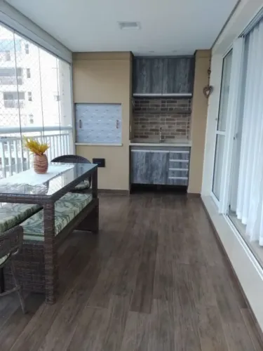 Apartamento Mobiliado para Alugar Cond Domo Home 123m2, 3 quartos, 1 suite, varanda gourme