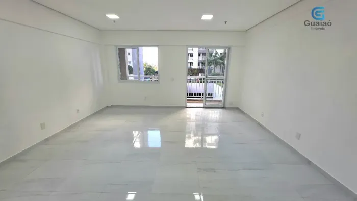 Alugo Sala Comercial Nova no Fusion Office, com Banheiro Privativo e Sacada, 41m², Vila Ma